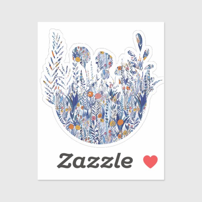 Colorful Bold Garden Mix Aufkleber (Blatt)