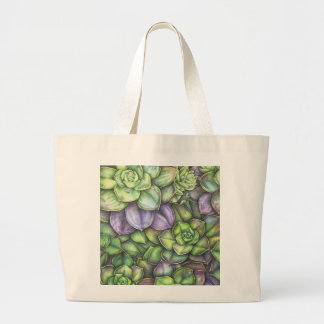 Colorful Botanical Illustration Tote Bag Jumbo Stoffbeutel