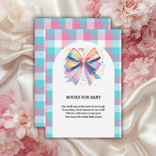 Colorful Bow Baby Dusche Begleitkarte
