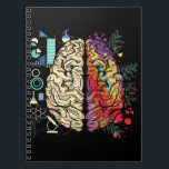 Colorful Brain Science Architecture Art Notizblock<br><div class="desc">Farbenfrohe Brain Science Architecture Art. Creative Brain Awareness Blume.</div>