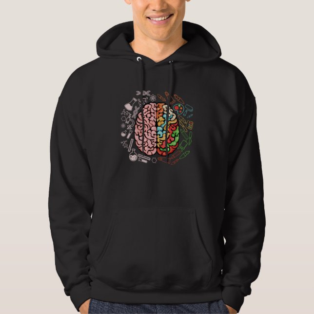 Colorful Brain Science Neuroscience Neurologist Hoodie (Vorderseite)