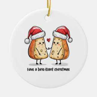 Colorful Brilliant Christmas Keramik Ornament