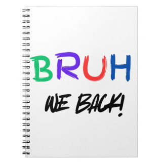 Colorful Bruh Teacher Notebook Notizblock