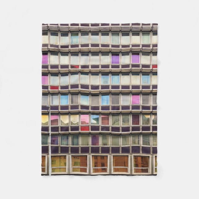 Colorful building fleecedecke (Vorderseite)