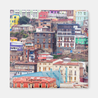Colorful Buildings on zu Hill Magnet