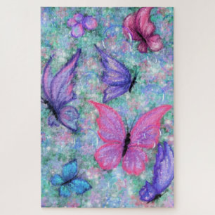 Colorful Butterflies Flying Puzzle