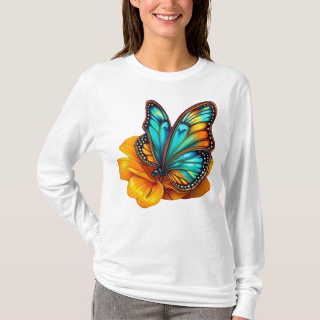 colorful butterfly art T-Shirt (Vorderseite)