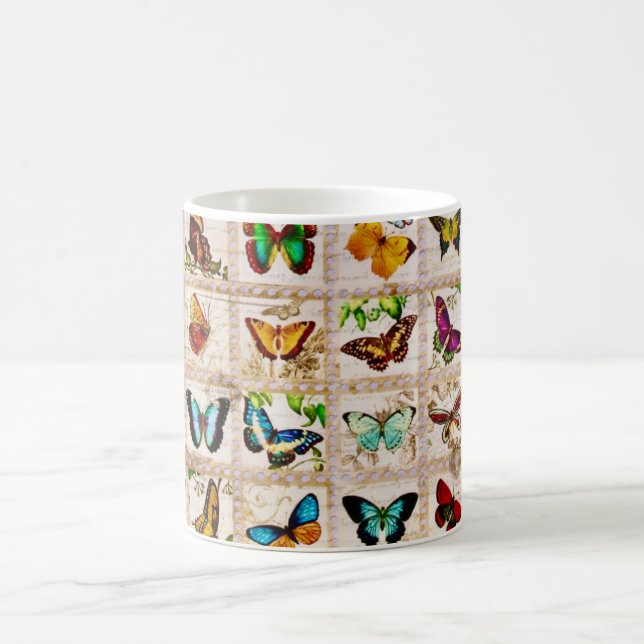 Colorful Butterfly Collection  Mug Kaffeetasse (Mittel)