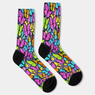 Colorful Butterfly Pattern Socken