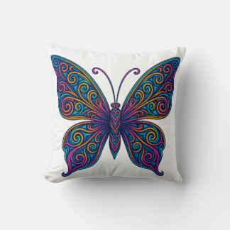 Colorful Butterfly Pillow Kissen