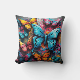 Colorful Butterfly Pillow Kissen