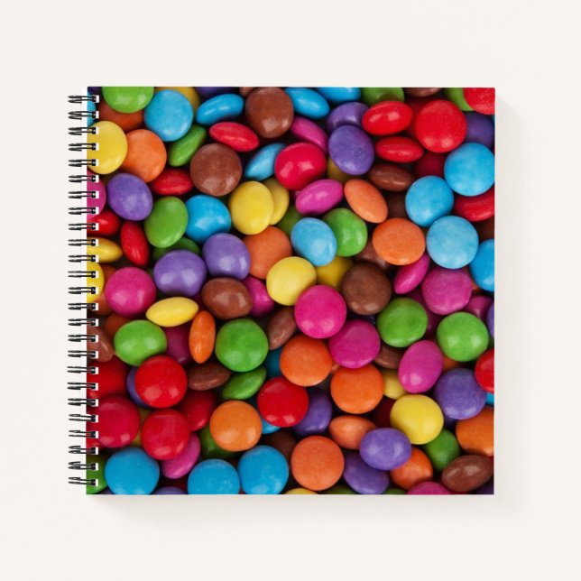 Colorful Button Candy Notizbuch (Vorderseite)