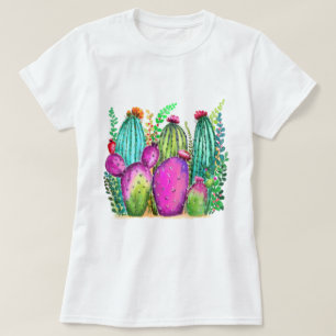 Colorful Cactus Flowers T-Shirt