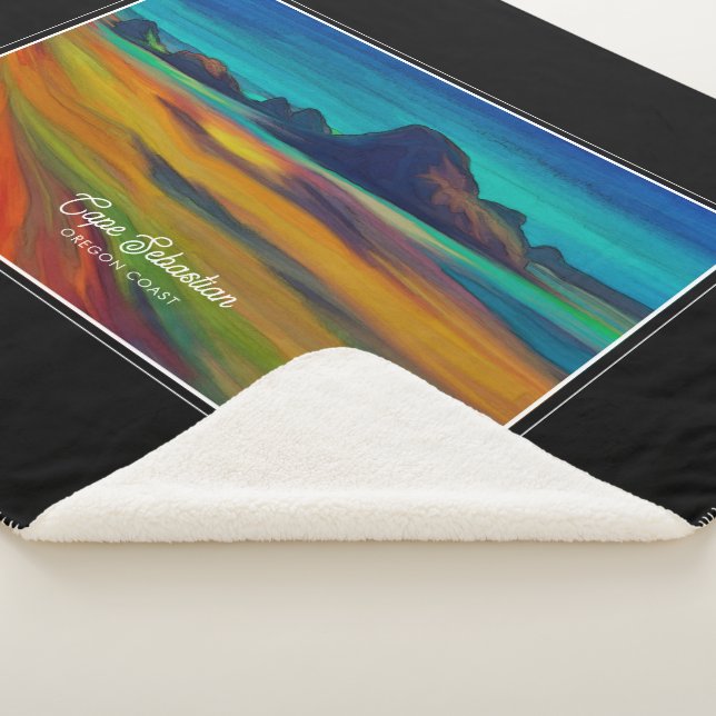 Colorful Cape Sebastian Oregon Sherpadecke (3/4)