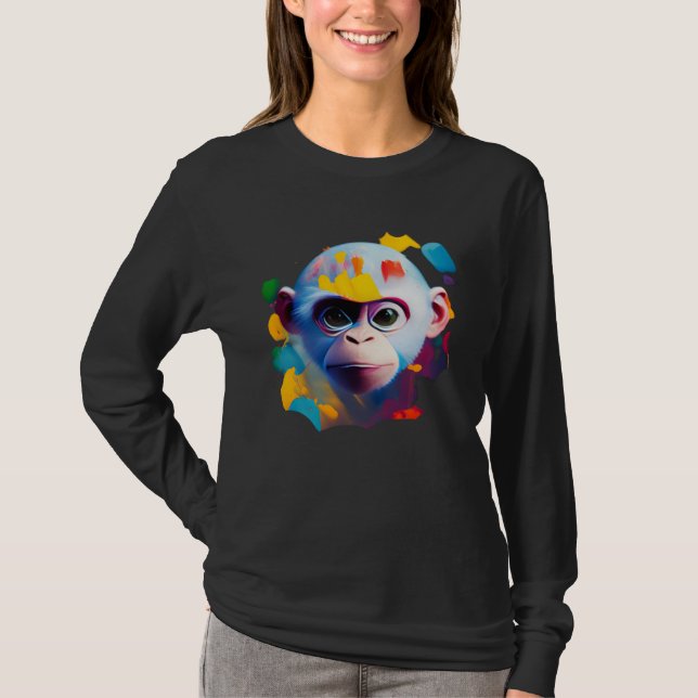 Colorful Capuchin Monkey  1 T-Shirt (Vorderseite)