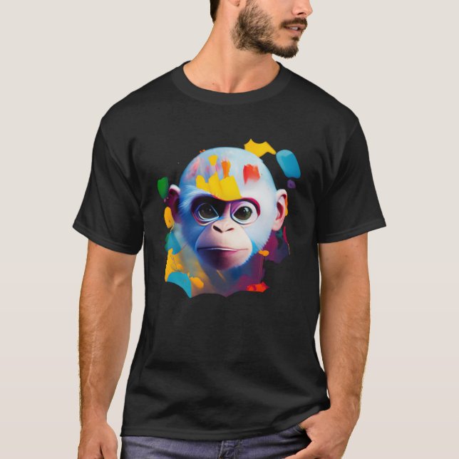 Colorful Capuchin Monkey  1 T-Shirt (Vorderseite)