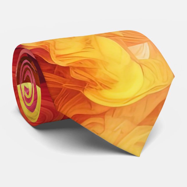 Colorful Cascade Neck Tie Krawatte (Gerollt)