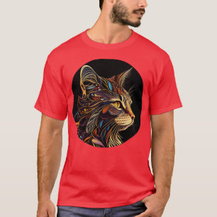 Colorful Cat Kitty Lover Be Happy Jeden Tag T-Shirt