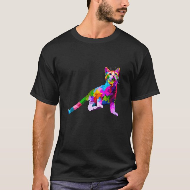 Colorful Cat Standing Top Graphic (Vorderseite)