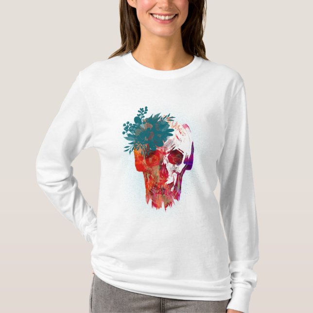"Colorful Catrina" T-Shirt (Vorderseite)