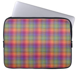 Colorful Checker Abstract Pattern Laptopschutzhülle