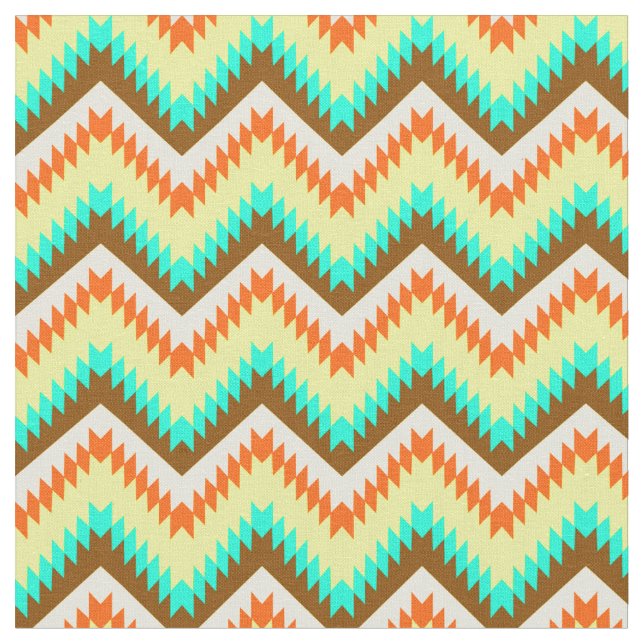 Colorful Chevrons Zig Zag Stoff (Nahaufnahme)