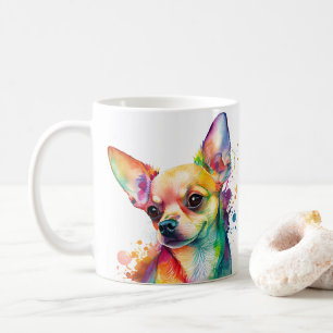 Colorful Chihuahua Dog Kaffee Tasse, Cup Kaffeetasse