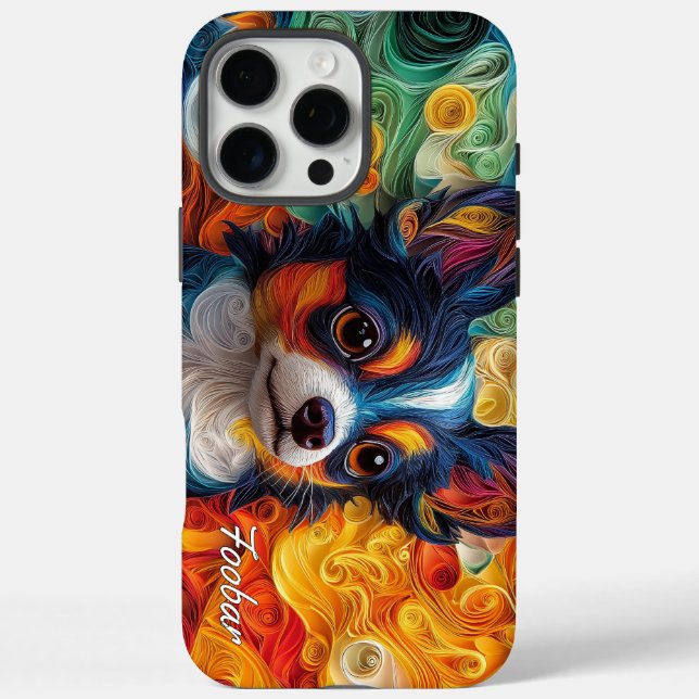 Colorful Chihuahua Portrait Case-Mate iPhone Hülle (Rückseite)