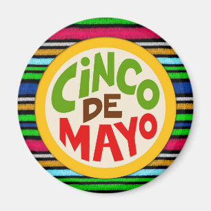 Colorful Cinco De Mayo Fiesta Feier Magnet