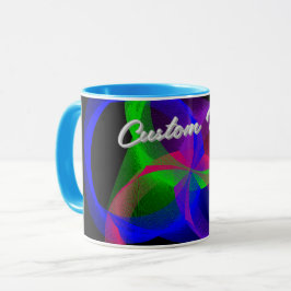 Colorful Circular Blend Geometric Coffee Mug Tasse