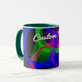 Colorful Circular Blend Geometric Coffee Mug Tasse