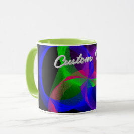 Colorful Circular Blend Geometric Coffee Mug Tasse