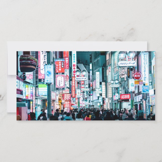 Colorful City of Tokyo Japan at Night Poster (Vorderseite)