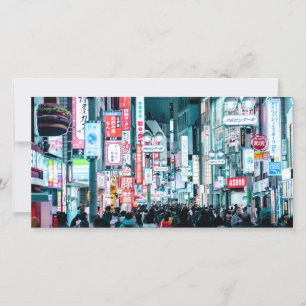 Colorful City of Tokyo Japan at Night Poster