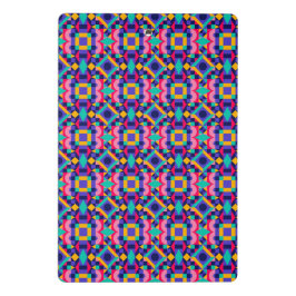 Colorful clipboard features a vibrant geometric mini klemmbrett