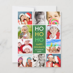 COLORFUL COLLAGE HOLIDAY PHOTO CARD FEIERTAGSKARTE