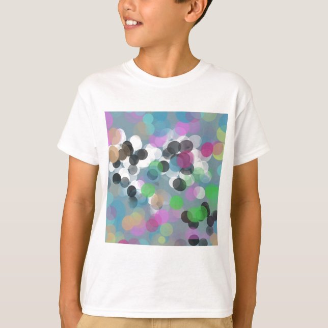 Colorful Confetti Bokeh Dots T-Shirt (Vorderseite)