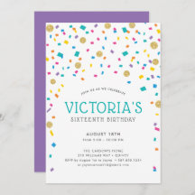 Colorful Confetti Geburtstagsparty