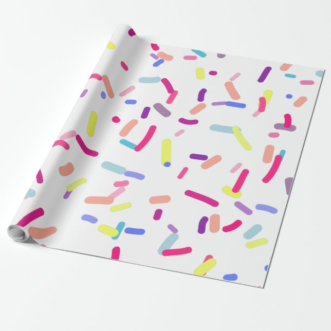 Colorful Confetti Geschenkpapier (Ungerollt)