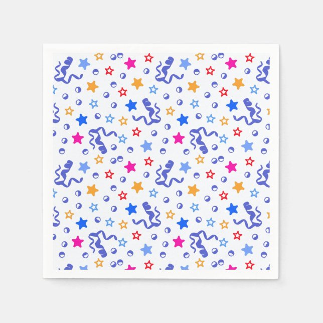 Colorful Confetti Serviette (Vorderseite)