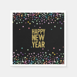 Colorful Confetti Silvester Party Napkins Serviette