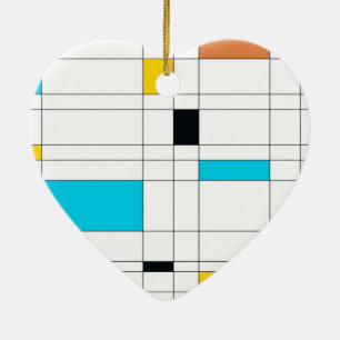 Colorful, cool, trendy, modern illustration art keramik ornament