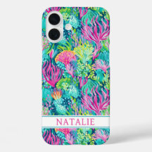 Colorful Coral Reef Monogrammed