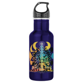 Colorful Cosmic Chakra Meditation Spiritual Energy Edelstahlflasche