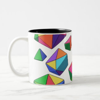 Colorful Cubes Zweifarbige Tasse