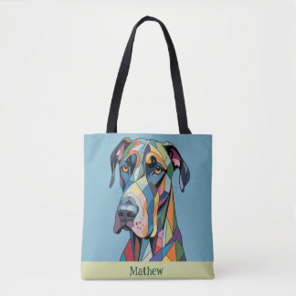 Colorful Cubist Great Dane