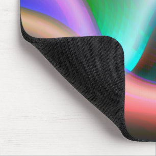 Colorful curves with puffy and blurred style mousepad