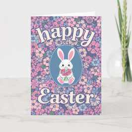 Colorful Cute Easter Card , Personalized Easter  Feiertagskarte