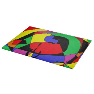 Colorful Cutting Board Multicolor Schneidebrett
