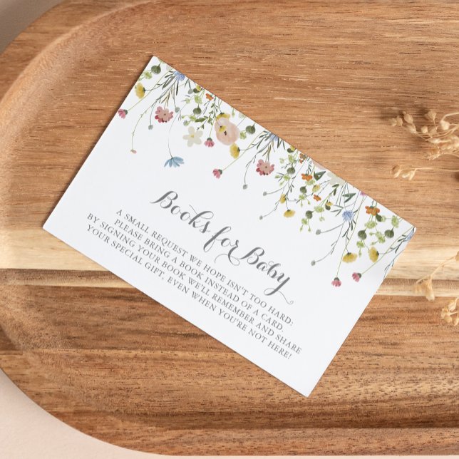 Colorful Dainty Wild Baby Showbuchanfrage Begleitkarte (Von Creator hochgeladen)